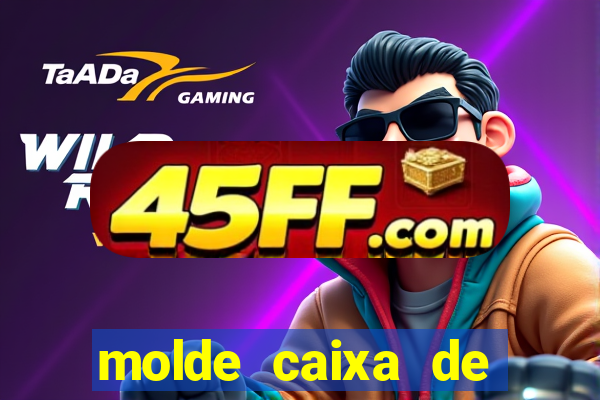 molde caixa de baralho png